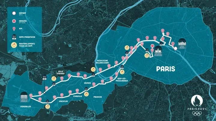 Maratona olimpica Parigi 2024: svelato il percorso-IL VIDEO