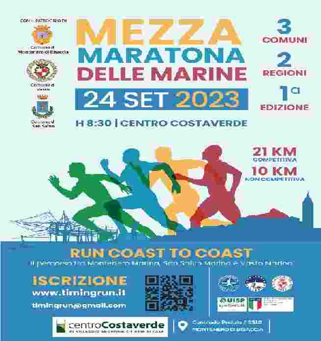 Montenero di Bisaccia, San Salvo e Vasto: la â€œprimaâ€� Mezza Maratona delle Marine Ã¨ pronta per il â€œbattesimoâ€� ufficiale