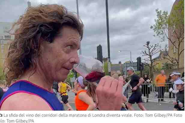 Degusta 25 tipi di vini diversi durante la Maratona di Londra... e diventa virale!
