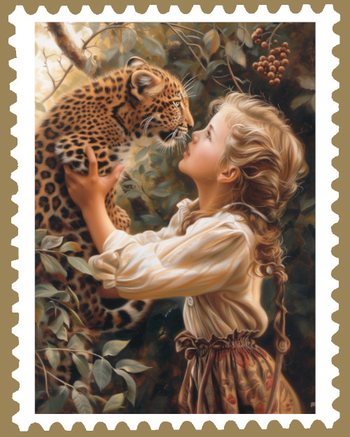 La bambina e il leopardo