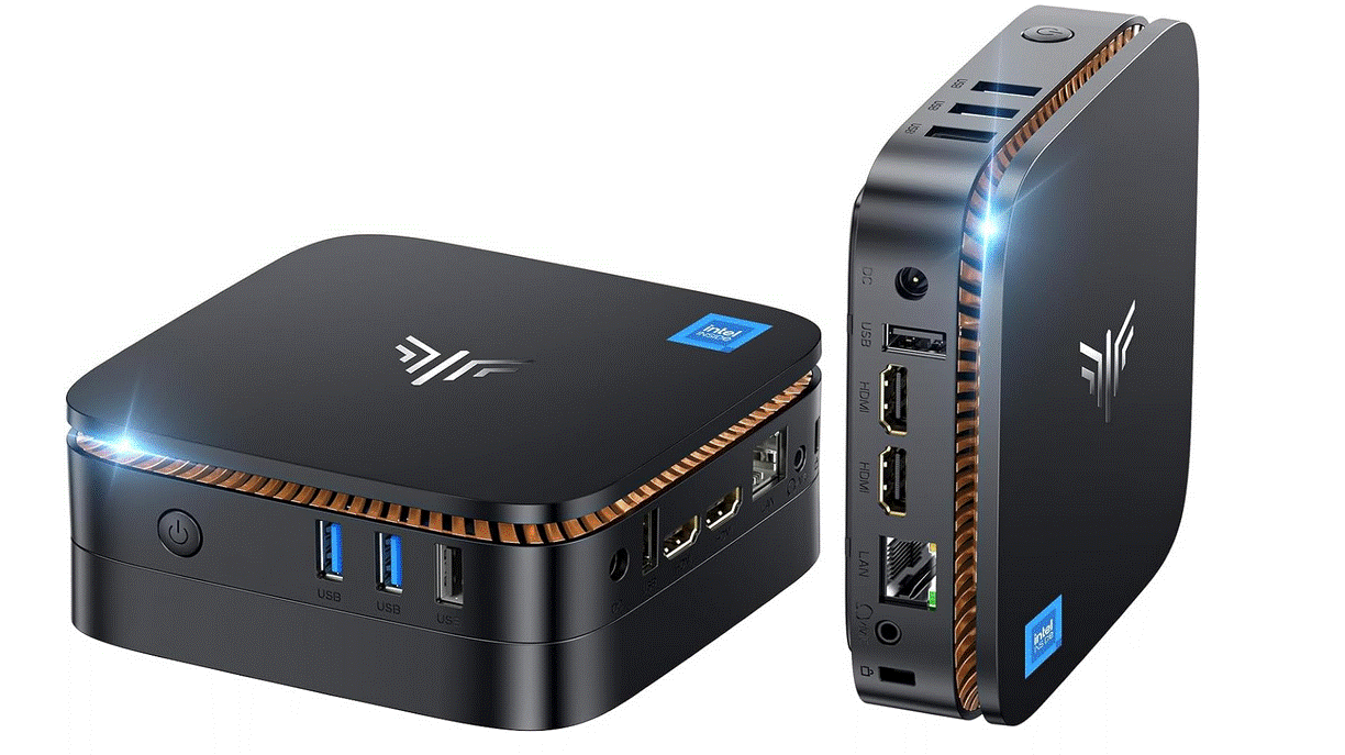 NiPoGi Mini PC AK1Plus - 12th Intel Alder Lake-Ν95, 16GB RAM, 1TB SSD - Novità 2023