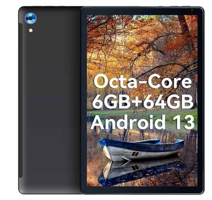 Tablet UIVY Android 13: 10 Pollici, 8GB RAM, 128GB ROM, Processore Octa-Core, Batteria 5000mAh