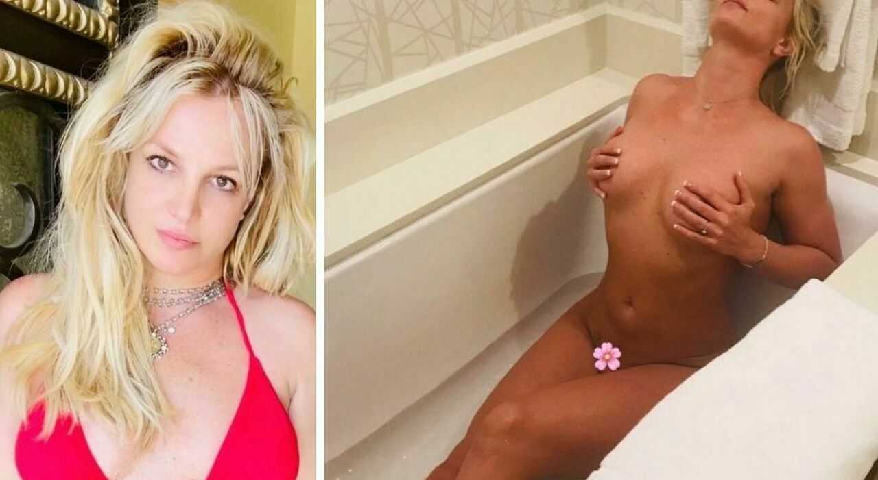 Britney Spears nuda nella vasca da bagno le foto choc che preoccupano i fan
