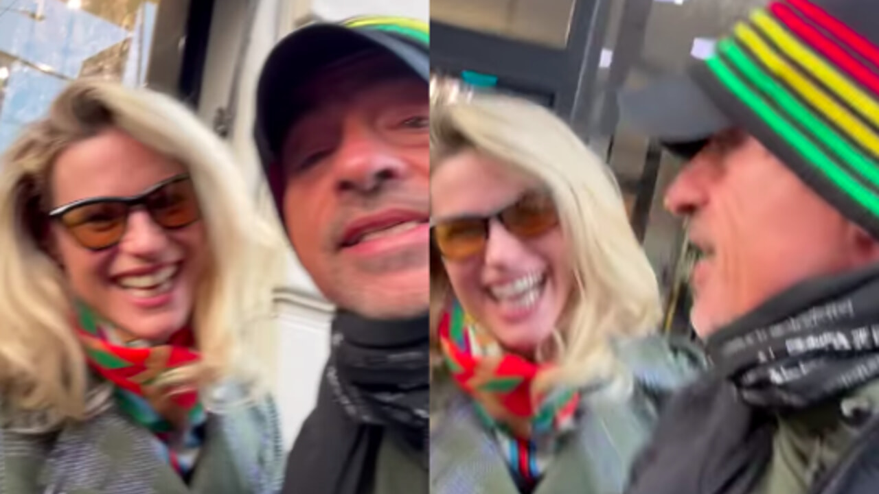 Michelle Hunziker e Eros Ramazzotti insieme, il video per le strade di Milano: Â«Grazie di esistere...Â»