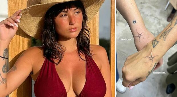 Giorgia Soleri, nuovo tatuaggio di coppia: Â«Manca sempre menoÂ»