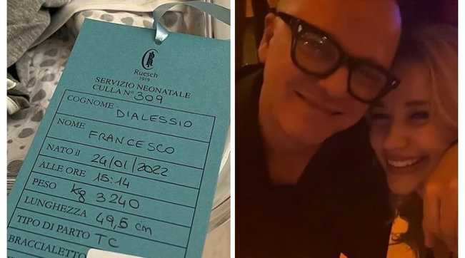 Gigi D'Alessio Ã¨ papÃ  per la quinta volta Ã¨ nato il piccolo Francesco