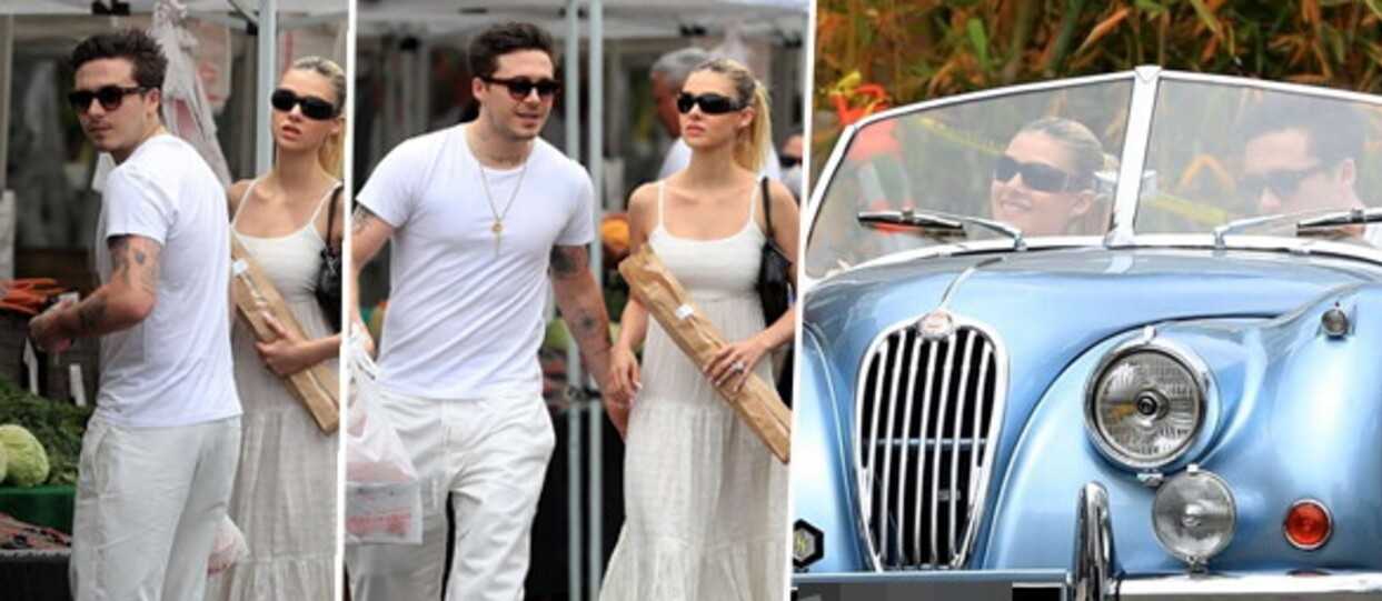 Brooklyn Beckham e Nicola Peltz tra le bancarelle a Los Angeles con l'auto di lusso