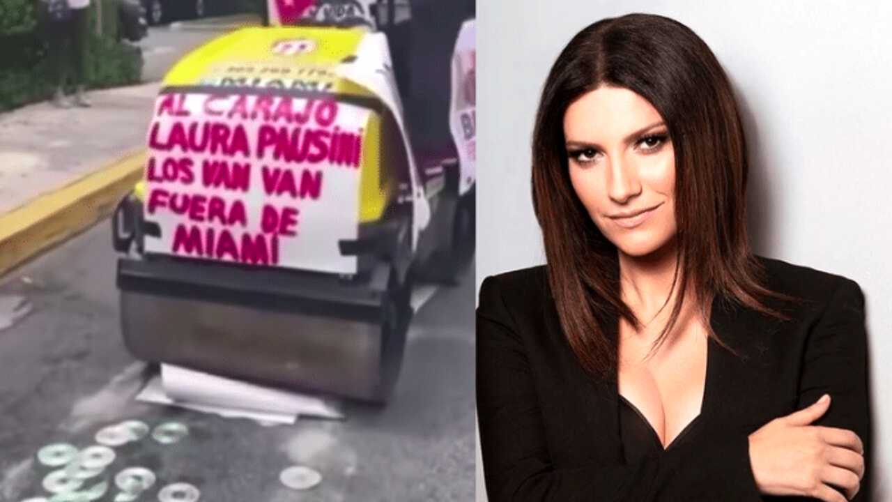 Laura Pausini i suoi Cd sono stati distrutti con la schiacciasassi da parte di alcuni esuli cubani a Miami