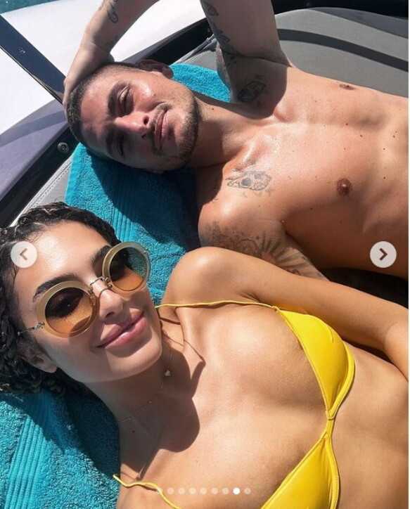 Marco Verratti e Jessica Aidi coppia hot in spiaggia a Miami