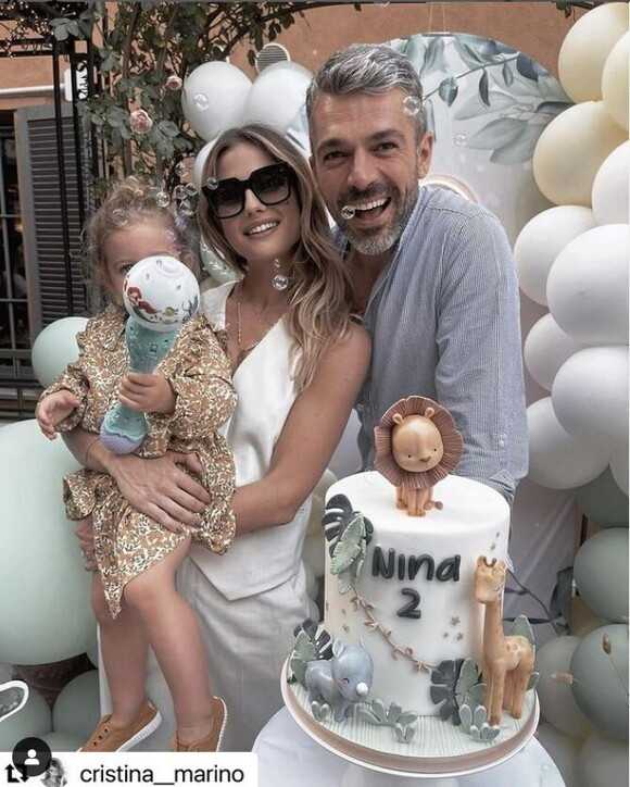 Luca Argentero e Cristina Marino felici alla festa di compleanno della figlia Nina Speranza