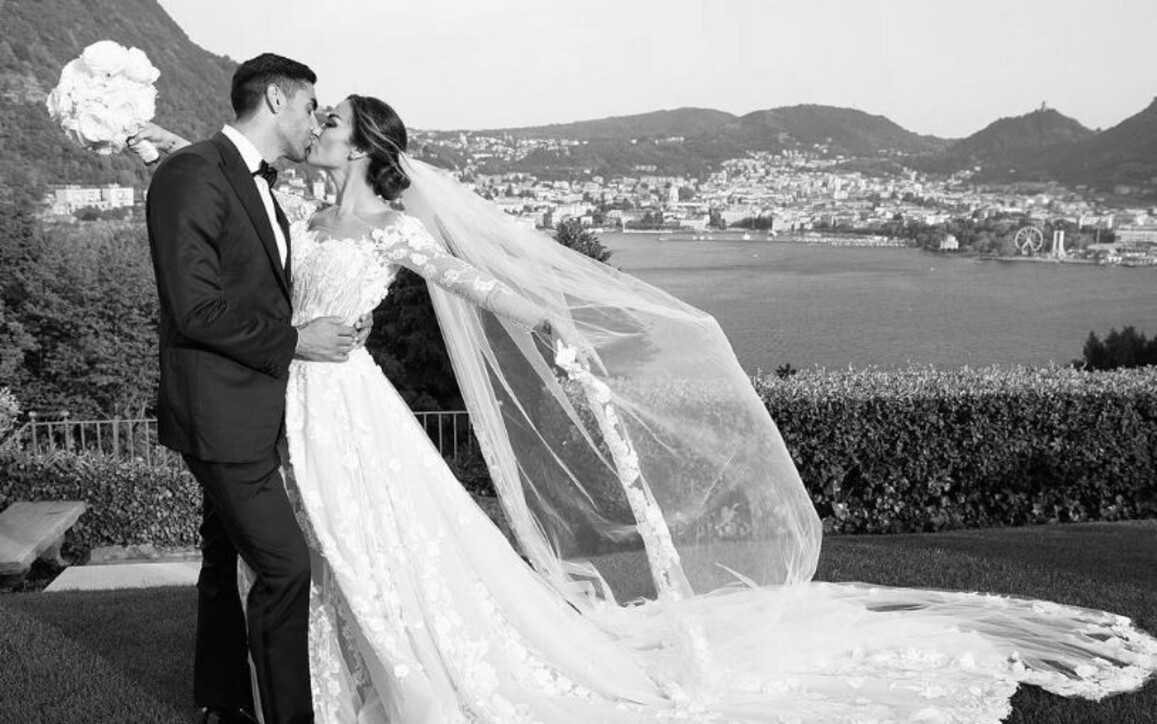 Giorgia Palmas e Filippo Magnini si sono sposati in chiesa ecco le foto delle nozze