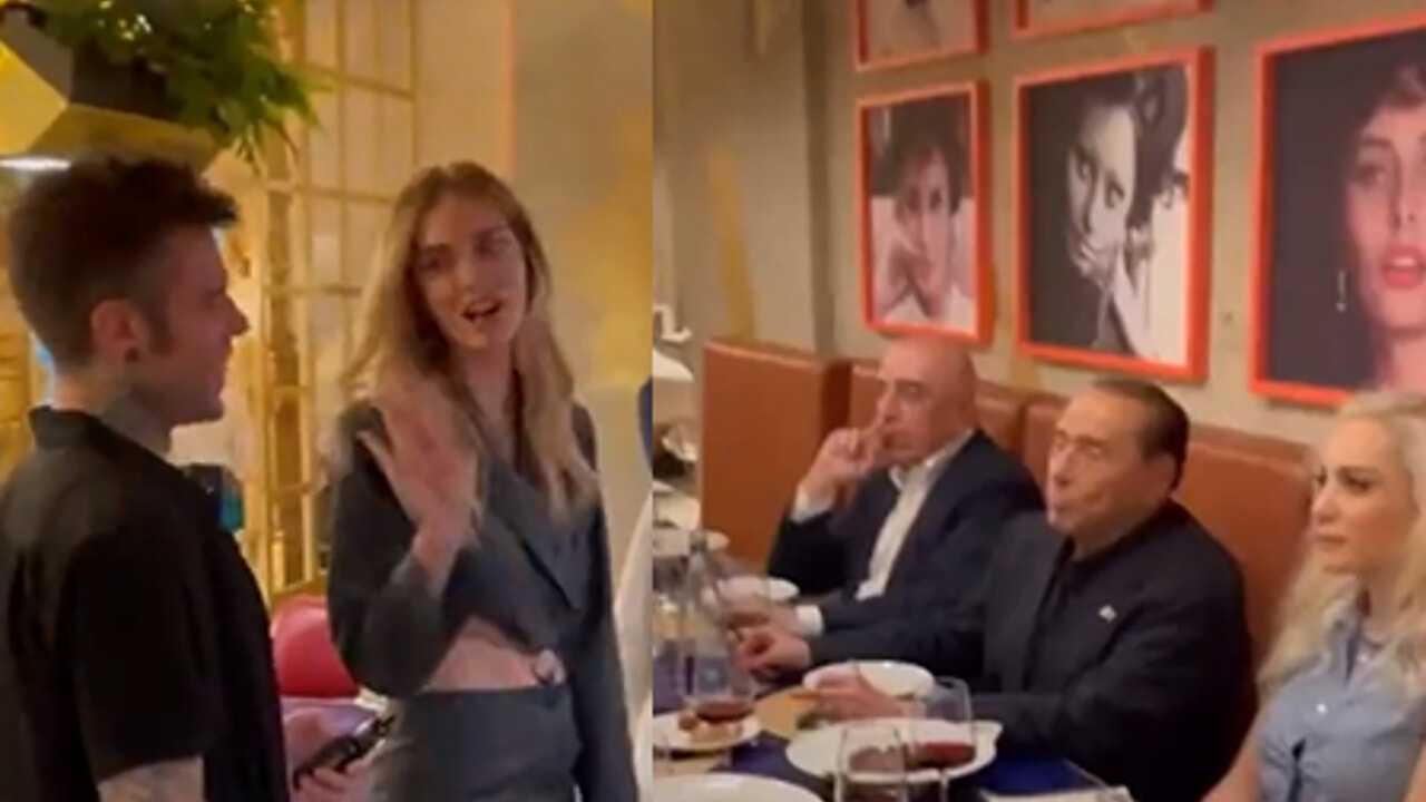 Silvio Berlusconi incontra i Ferragnez al ristorante piÃ¹ famoso di voi ci sono solo io