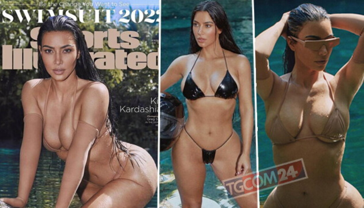 Kim Kardashian debutta su Sports Illustrated Swimsuit, che curve strabordanti!