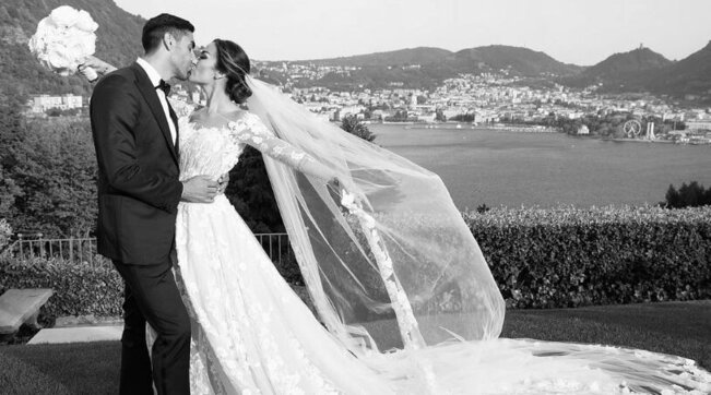 Filippo Magnini e Giorgia Palmas sposi sul lago di Como, il messaggio romantico: Â«Sei l'uomo con cui voglio invecchiareÂ»